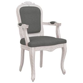 Chaise À Manger Gris Foncé Tissu
