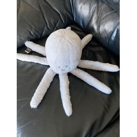 Grande Peluche Doudou Pieuvre Grise Flow Amsterdam 35cm