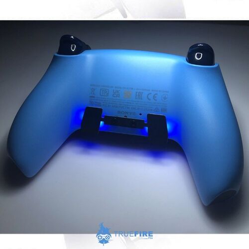 Manette PS5 RAPID FIRE + palette TRUE FIRE - ICE BLUE + Led verte + clic souris