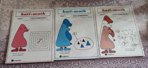 Lot De 3 Cahiers Bati-Math Cp