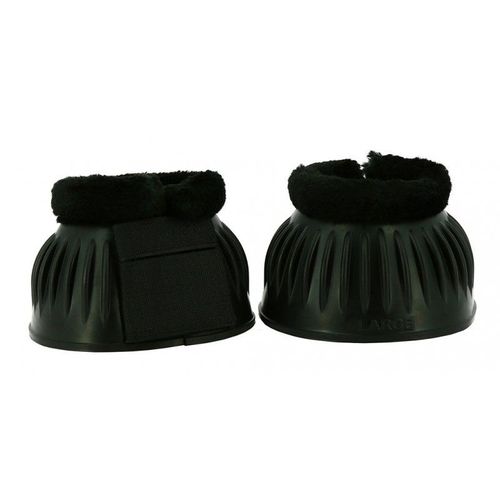 Cloches Norton "Soft" Mouton - Couleur : Noir, Taille : S Pour Cheval Et Poney
