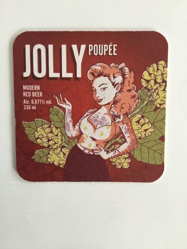 Sous-Bock Jolly Poupée Modern Red Beer