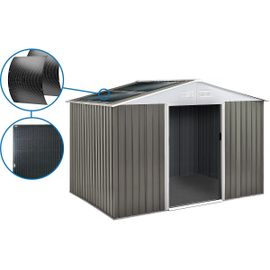 Abri Jardin Métal Dallas -8.84m² Avec Panneaux Solaire