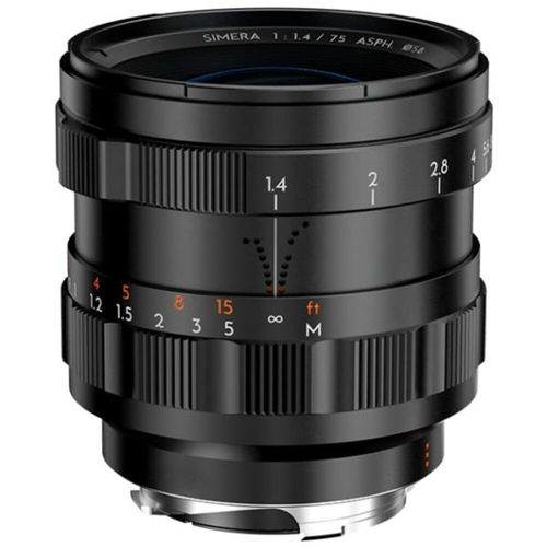 THYPOCH Simera 75mm f/1.4 ASPH. for Leica L, Noir