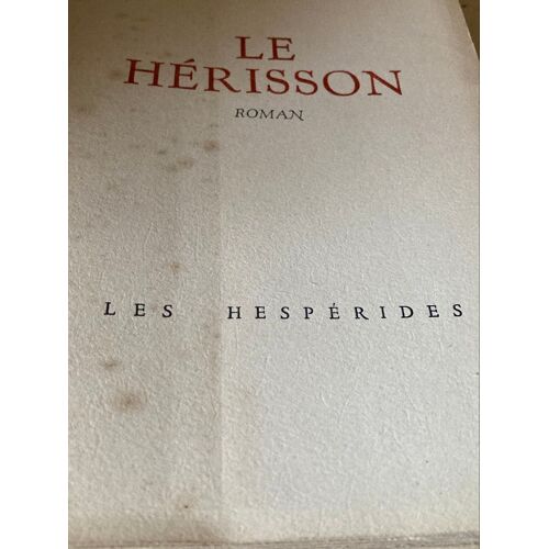 Le Hérisson Paul Arnold