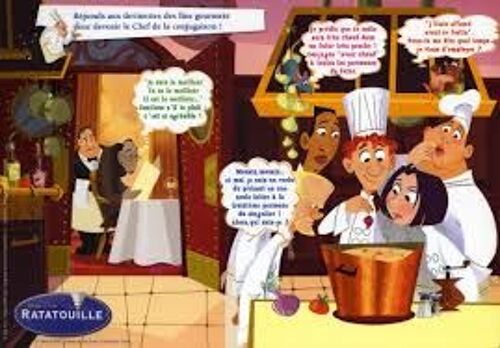 Lot De 4 Set De Table J'apprends Les Additions . L Alphabet . La Conjugaison . Les Chiffres Avec Rémy - Set De Table Ratatouille