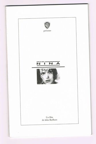Nina Press-Book Du Film De John Badham Avec Gabriel Byrne Et Bridget Fonda