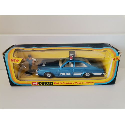 Corgi Toys 416 Buick Century Police Avec Figurine 1976 Neuve En Boite-Corgi