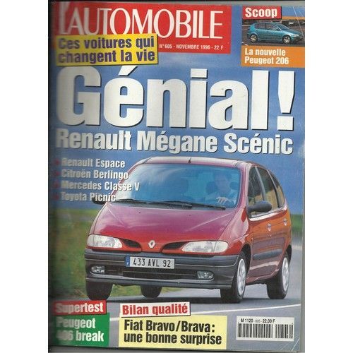 L'automobile Magazine 605 De 1996 Mercedes Slk200,Slk230k,Ford Ka,Peugeot 406 Sve 3.0,Skoda Octavia 1.9 Tdi,Peugeot 406 Break St 1.9 Dt,Ferrari 550 Maranello,Hyundai Coupe 2.0 Fx,Audi A4 1.9 Di,Xantia