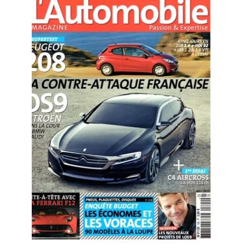 L'automobile Magazine 792 De 2012 Porsche 911 Carrera Gt3 Cup Sommaire Ferrari F12 Berlinetta,Lamborghini Gallardo,Peugeot 208 1.6e Hdi,Citroen C4 Aircross 1.6 Hdi 4x2,Porsche Boxster Pdk,Seat Ibiza 1
