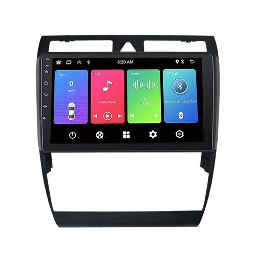 Autoradio Gearelec 9 Pouces Android 12 Pour 2002-2006 Audi A6 Avec Carplay Andriod Auto Gps Navigation Bluetooth Wifi Rds 2+32go