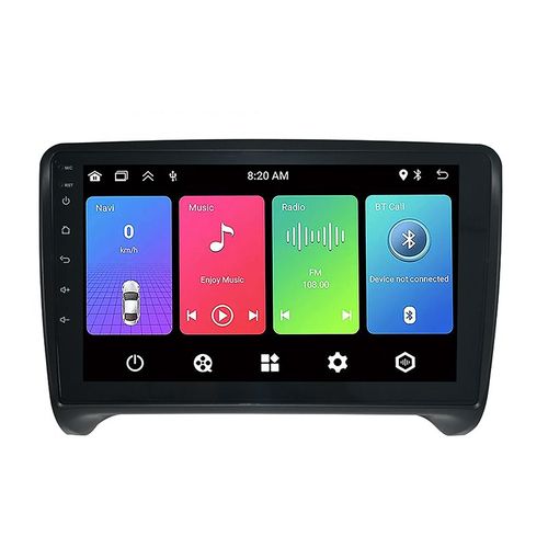 Autoradio Gearelec 9 Pouces Android Pour Audi Tt Mk2 8j 2006 - 2014 Avec Carplay Andriod Auto Gps Navigation Bluetooth Wifi Rds