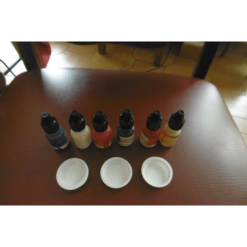 Encre À Dessiner Artistcolor Flacon 10ml Avec 3 Godets  Lot De 6 Assorties Rotring