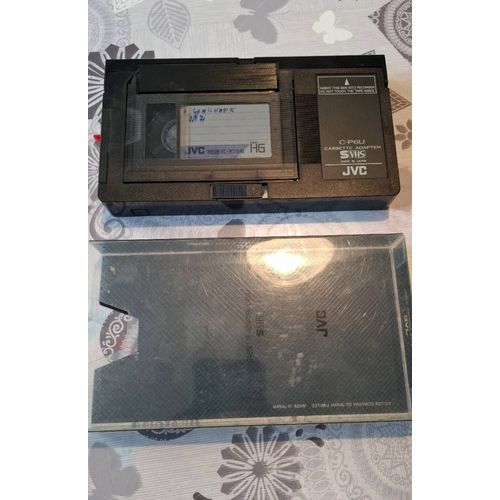 Cassette adaptatrice C-P6BKU JVC pour magnétoscope VHS VCR Adaptateur de cassettes S-VHS svhs