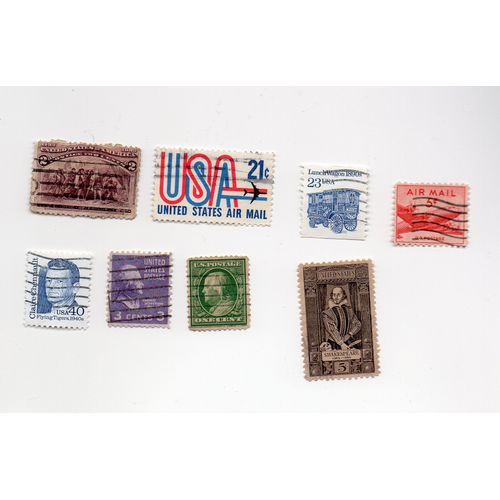 Etats-Unis- Lot De 7 Timbres Oblitérés Et 1 Timbre Neuf- Divers