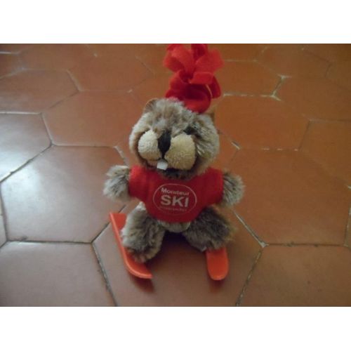 Mini-Peluche Marmotte Moniteur De Ski