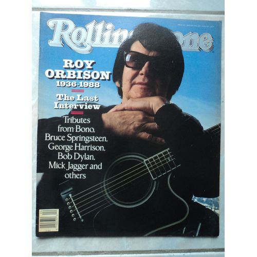 Rolling Stone Magazine 544 - Janvier 1989 - Roy Orbison , Lou Reed Usa