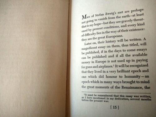 Stefan Zweig. Great European By Jules Romains