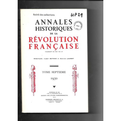 Annales De La Révolution Française