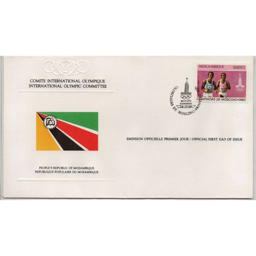 Mozambique Timbre Jeux Olympiques De Moscou 1980