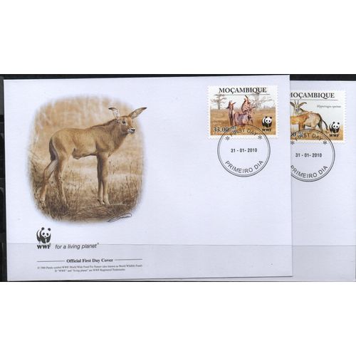Mozambique Timbres Animaux 4 Fdc 2010