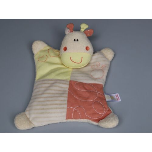 Doudou vache girafe beige jaune rose Little Bundle