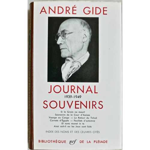 André Gide. Journal. Souvenirs. 1939-1949.