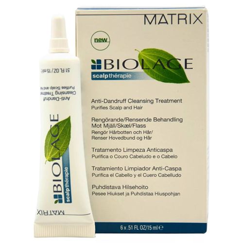 Matrix Biolage Scalptherapie Traitement/Soin Purifiant Antipelliculaire 6x15ml 
