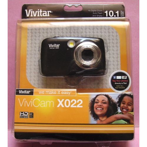 Vivitar ViviCam X022 Compact 10.1 Mpix 4x Zoom - Noir