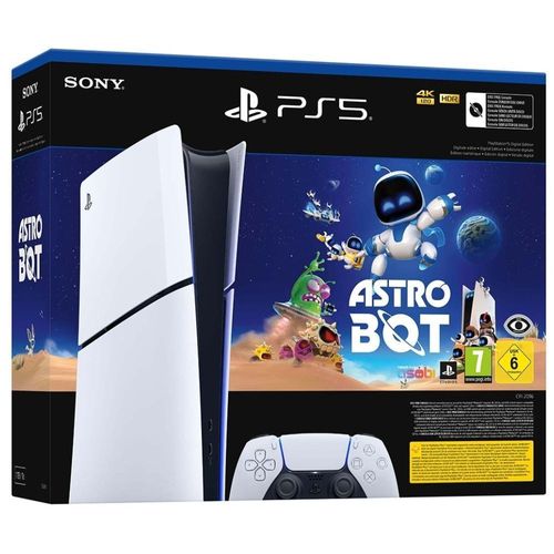 Pack Console Sony Ps5 Édition Digitale Modèle Slim + Jeu Astro Bot