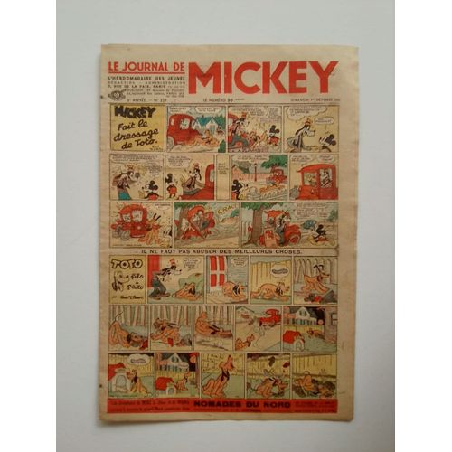 Le Journal De Mickey Avant Guerre N° 259 - 1er Octobre 1939