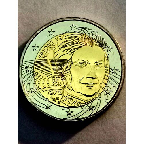2 Euros Simon Veil 1927-2017