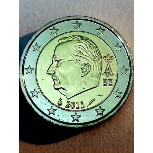 2 Euros 2011 Belgique. Roi Albert Ll Fréquence 3%