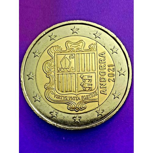 2 Euros 2021 Andorre Virtvs Vnita Fortior