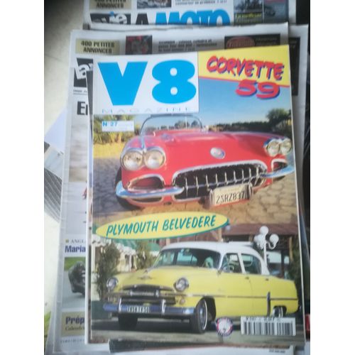 V8 Magazine 27 De 1997 Cadillac 68 Ambulance,Seville Sts,Chevrolet Caprice Break,Stutz Blackhawk Serie 6,Pontiac Transam,Corvette 59,Ford T,Plymouth Belvedere,Mercury Montclair,Camaro Lt 76