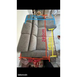 Canape Angle A Gauche Poltronesofa, Très Bon État. Revêtement Zerina 100% Polyester, Lavable Coussin Assise Double Densité 30 Kg/M3 Appuis Tête Relevables Dépliable En Lit. Dim240x110 (Méridienne 175)