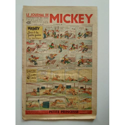 Le Journal De Mickey Avant Guerre N° 251 - 6 Aout 1939