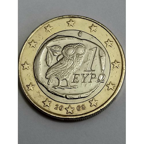1 Euros 2008 Grèce Eypo Hibou Rare