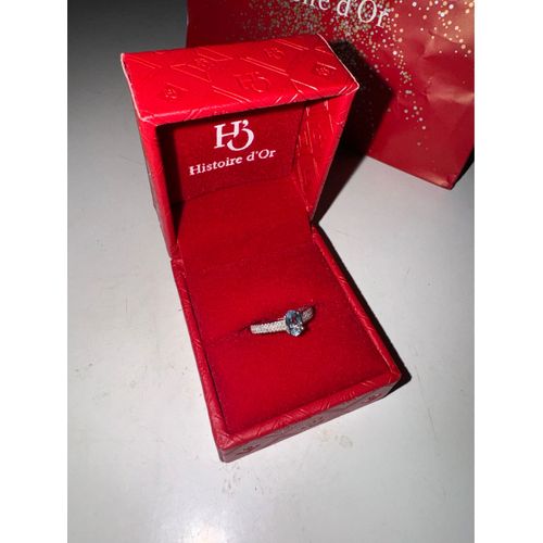 Bague Or Blanc Et Diamant Avec Certificat