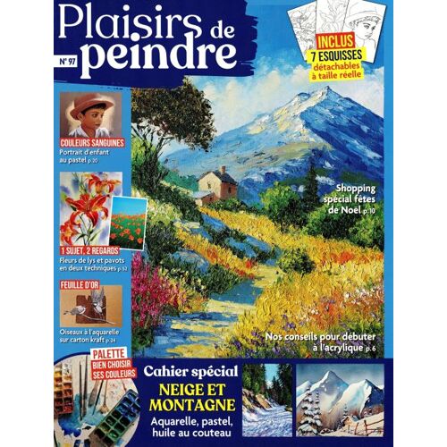 Plaisirs De Peindre 97 Special Neige Et Montagne Aquarelle Pastel Huile
