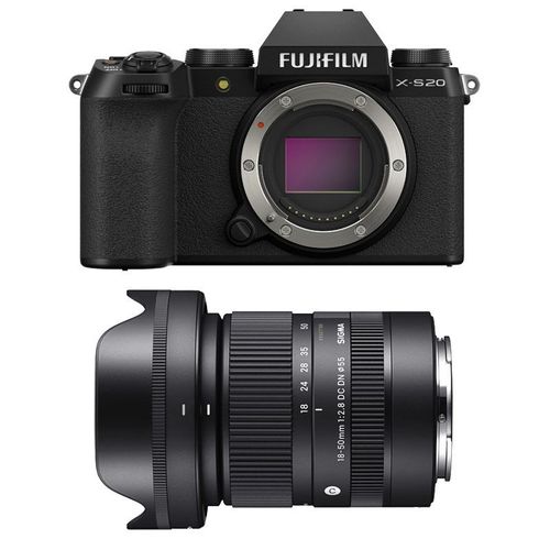 FUJIFILM X-S20 NOIR + SIGMA 18-50mm Garanti 3 ans