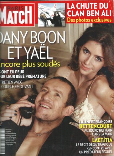 Paris Match 27/01/2011 Dany Boon Et Yaël, Notre Dame De Paris Garou Hélène Ségara, Fiori, Zenatti, Lavoie, Jean Dutourd, Christine Orban, Peter Weir, Pierre Lescure, Mary Kay Letourneau,Benoît Magimel