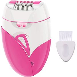 Epilateur Electrique Femme Sans Fil Visage Maillot Intime Corps Avec Lumière Led Usb Rechargeable Rose