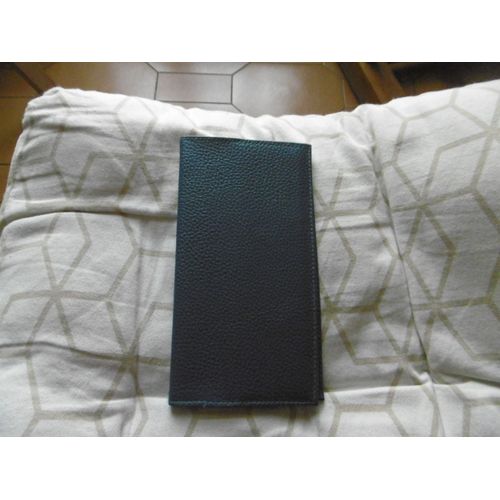 Carnet Répertoire 8.5x17cm 16 Pages Avec Couverture P.V.C. Grainé Bleu Foncé