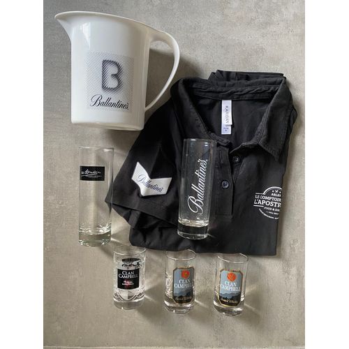 Whisky Lot Collector 7 Pièces Verres Pichet 