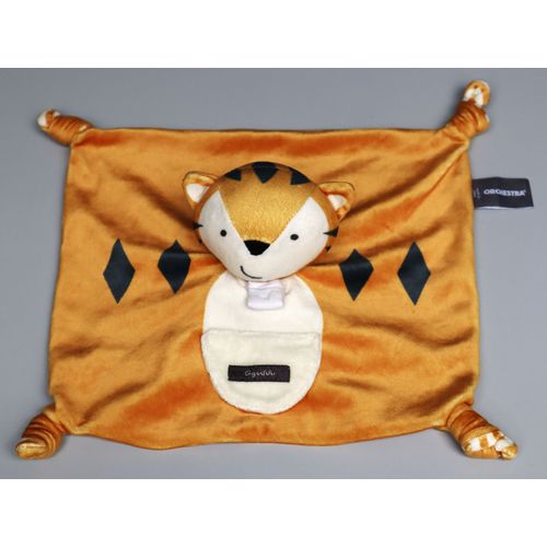 Doudou Tigre Plat Orange Blanc Ggrrhh Orchestra