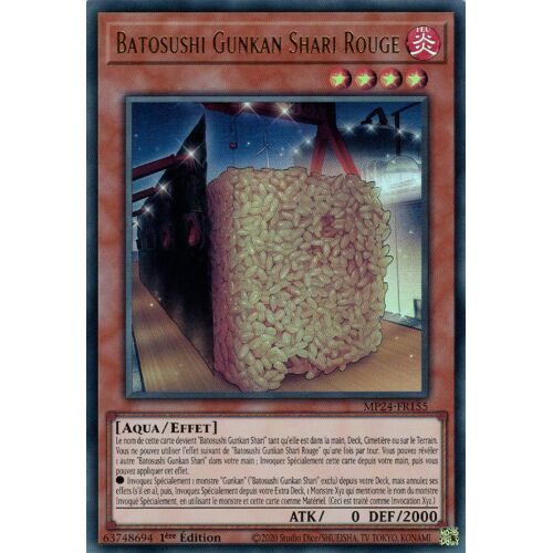 Yu Gi Oh Mp24 Fr155 Batosushi Gunkan Shari Rouge Ultra Rare