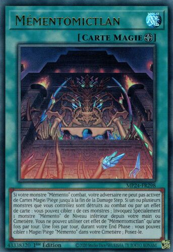 Yu Gi Oh Mp24 Fr298 Mémentomictlan Ultra Rare