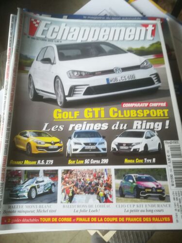 Echappement 590 De 2016 Golf Gti Clubsport,Honda Civic Type R,Megane Rs 275,Leon Cupra 290,Mont Blanc,Clio 4 Cup,Loheac