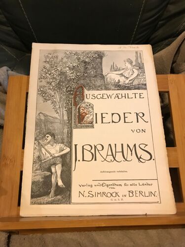 J. Brahms Ausgewählte Lieder Partition Chant Piano Éditions Simrock
